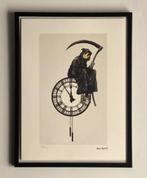 BANKSY: ingelijste en genummerde lithografie met certificaat, Antiek en Kunst, Ophalen of Verzenden