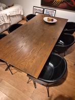 Mooi tafel met 6 stoelen., Huis en Inrichting, Stoelen, Ophalen, Zwart