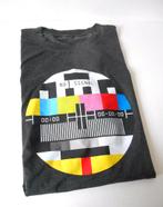Retro T shirt met testbeeld tv - grote M/ kleine L, Ophalen of Verzenden