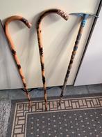 2 bâtons de marche et un bâton alpin avec boucliers, Utilisé, Enlèvement ou Envoi