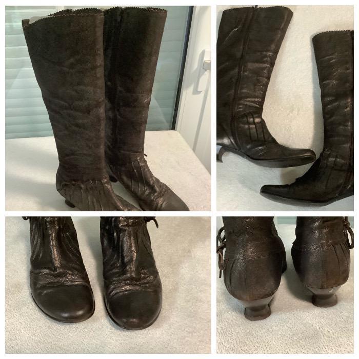 Bruine kalfslederen botjes Lavorazione Artigiana, Kleding | Dames, Schoenen, Gedragen, Bruin