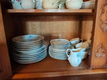 Vintage servies, koffie en eet 38 delig, Enlèvement ou Envoi