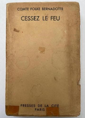 boek Cessez le Feu van Folke Bernadotte