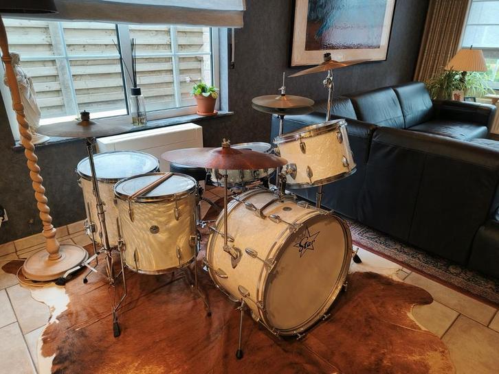 star drum de jaren eind 60...begin 70 echt tof goed klinkend, Muziek en Instrumenten, Drumstellen en Slagwerk, Gebruikt, Tama