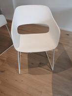 Moderne witte stoelen, Maison & Meubles, Comme neuf, Modern, Autres matériaux, Enlèvement