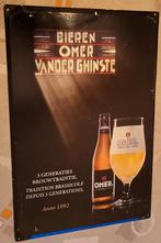 Omer metalen publiciteitsbord, Verzamelen, Biermerken, Ophalen of Verzenden, Zo goed als nieuw