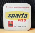 sous bock sparta pils  (sb32), Verzamelen, Ophalen of Verzenden, Zo goed als nieuw, Viltje(s), Overige merken
