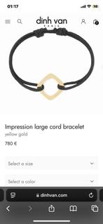 Dinh Van - Impression large cord bracelet yellow gold, Handtassen en Accessoires, Ophalen of Verzenden, Goud, Goud