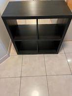 Ikea kallax rek 4 vaks zwart, Huis en Inrichting, Kasten | Boekenkasten, Ophalen