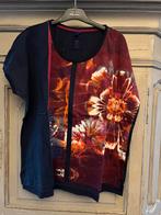 Zwarte tshirt met bloemen print xl, Kleding | Dames, Zwart, Maat 46/48 (XL) of groter, Ophalen of Verzenden, Zo goed als nieuw