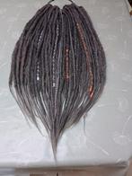 Synthetische dreads in grijs schakeringen 55 CM lang, Handtassen en Accessoires, Uiterlijk | Haarverzorging, Overige typen, Ophalen of Verzenden
