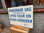 Oud emaille reclamebord BK Gas Garage, Ophalen of Verzenden, Gebruikt, Reclamebord