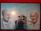 Lithographie Le vieil homme et la mer. Hemingway et Fuentes, Antiquités & Art, Enlèvement ou Envoi