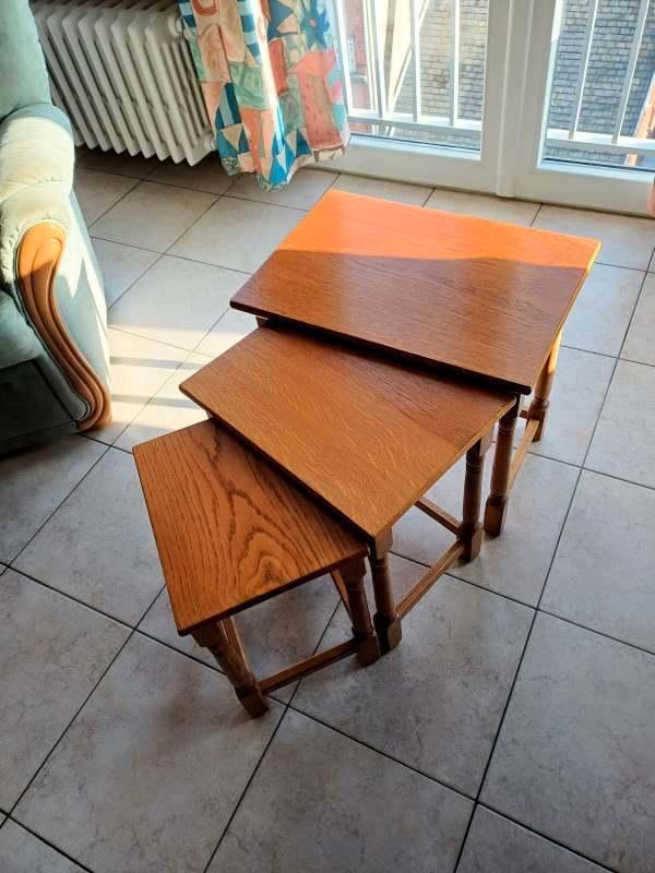 3 tables gigognes, Maison & Meubles, Tables | Tables de salon, Utilisé, Moins de 50 cm, Moins de 50 cm, 50 à 100 cm, Rectangulaire