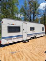 Hobby Prestige 650, Caravans en Kamperen, Caravans, Rondzit, Hobby, 2 aparte bedden, 7 tot 8 meter