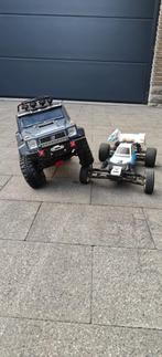 4x4 axial scx10 mercedes body (+buggy), Ophalen, Gebruikt, 1:9 t/m 1:12, Auto