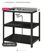 Spoelbak, zwart/roestvrij staal, Tuin en Terras, Ophalen, Gebruikt