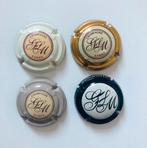 4 champagnecapsules Ludes, Ophalen of Verzenden, Frankrijk, Champagne