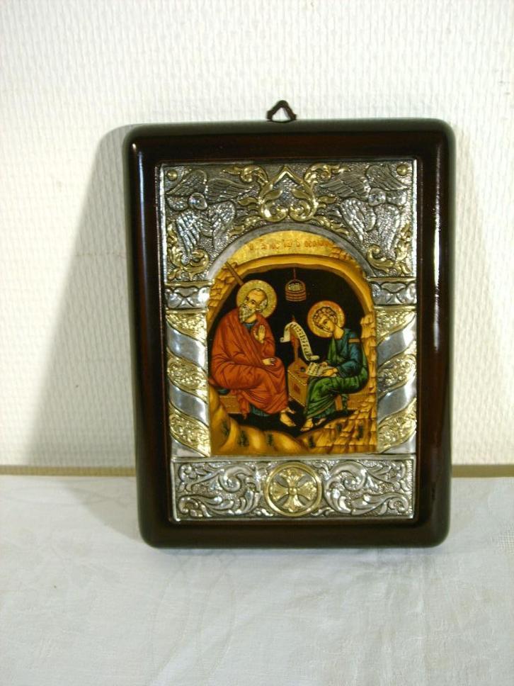 Griekse icoon, Verzamelen, Religie, Zo goed als nieuw, Christendom | Katholiek, Overige typen, Ophalen of Verzenden