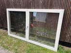 Alu raam licht-beige / dubbel opengaand, Doe-het-zelf en Bouw, Raamkozijnen en Schuifdeuren, Ophalen, Zo goed als nieuw