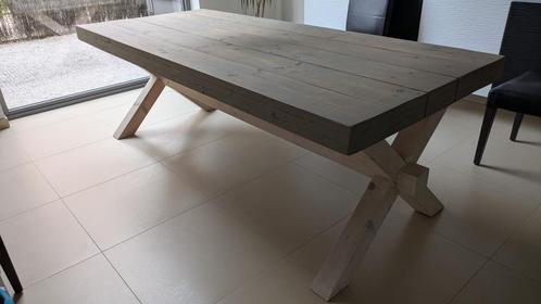 Eettafel voor 6 à 8 personen, Huis en Inrichting, Tafels | Eettafels, Zo goed als nieuw, 50 tot 100 cm, 200 cm of meer, Vijf personen of meer