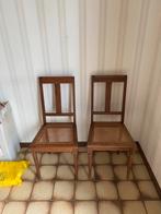 2 houten stoelen met rieten zitting, Ophalen