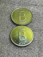 België Zilver 250Fr NL/Fr met sterrenrand, Postzegels en Munten, Ophalen of Verzenden, Zilver