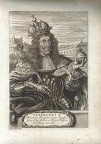 Hendrik Causé gravure "Portret Leopoldus I", met oplegvel, Antiek en Kunst, Kunst | Etsen en Gravures, Ophalen