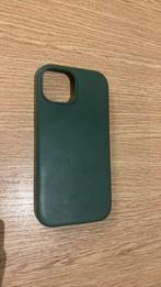 Coque de protection iPhone 15 verte cuir et silicone neuve, Enlèvement, Comme neuf