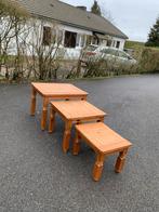 3 tables gigognes, Comme neuf, Moins de 45 cm, Rectangulaire, Bois