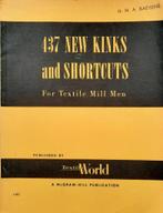 437 New Kinks and Shortcuts for Textile Mill Men, Livres, Technique, Utilisé, Enlèvement ou Envoi, Génie mécanique