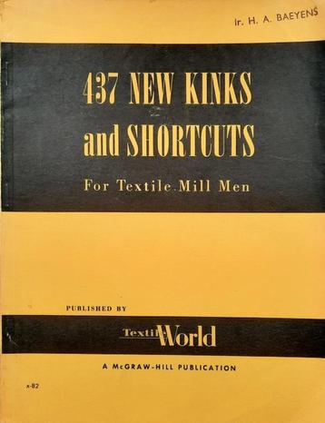 437 New Kinks and Shortcuts for Textile Mill Men, Livres, Technique, Enlèvement ou Envoi, Utilisé, Génie mécanique