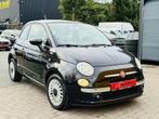 Fiat 500 benzine 83.000km 1j Garantie, Zwart, Leder, Bedrijf, Handgeschakeld