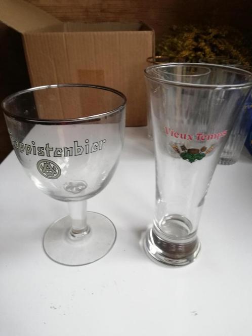 SET BIERGLAZEN VOOR VERZAMELAARS, Verzamelen, Glas en Drinkglazen, Zo goed als nieuw, Bierglas, Ophalen