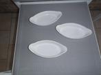 1 lot de 3 mini plats à four ovale blanc, Maison & Meubles, Récipient(s), Comme neuf, Enlèvement ou Envoi