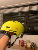 Gele B’twin fietshelm 55-59cm, Ophalen of Verzenden, Zo goed als nieuw