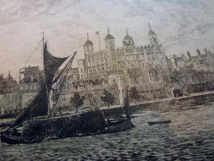 Londense gravures, Antiek en Kunst, Kunst | Etsen en Gravures, Verzenden