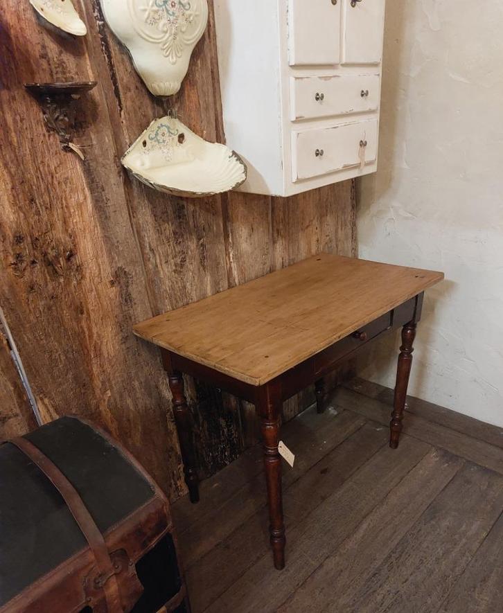 Elegant oud keukentafeltje / cafetafeltje, Antiek en Kunst, Curiosa en Brocante, Ophalen