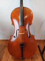 Cello 4/4 Kopie van E. Langonet 1946, Muziek en Instrumenten, Strijkinstrumenten | Cello's, 4/4-cello, Zo goed als nieuw, Met koffer