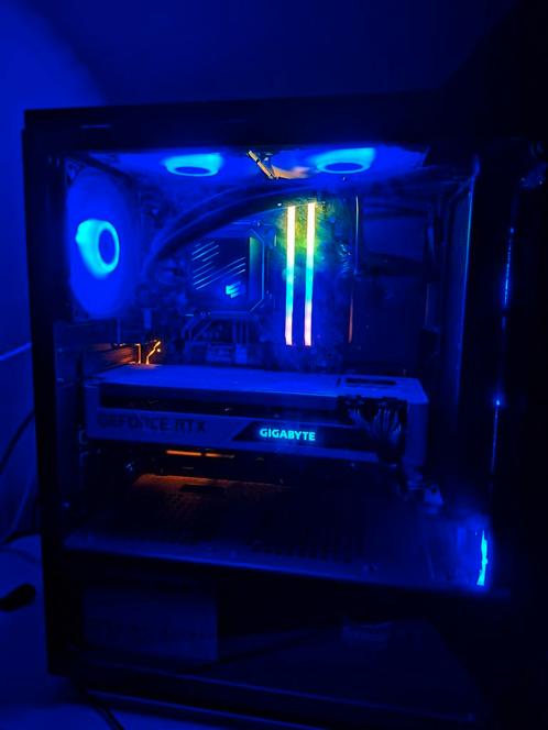 High-End Watergekoelde Gaming PC – Ryzen 7 3700X | RTX 30, Computers en Software, Desktop Pc's, Zo goed als nieuw, SSD, Gaming