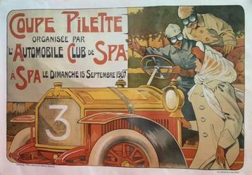 5 affiches art nouveau reproduites et affiches de spa, Rectangulaire vertical, Comme neuf, Affiche ou Poster pour porte ou plus grand