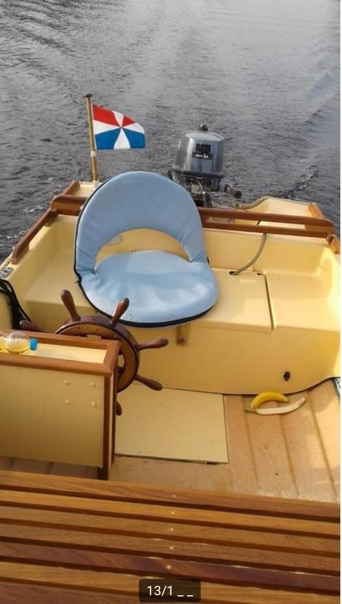 Boot met console - vissersboot, Watersport en Boten, Vis- en Consoleboten, Gebruikt, Tot 10 pk, 3 tot 6 meter, Benzine, Buitenboordmotor