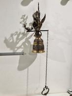 Koper Kloosterbel met ophangbeugel en trekhandvat, Antiek en Kunst, Ophalen of Verzenden