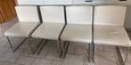 Design stoelen calligaris 4 stuks, Ophalen, Gebruikt, Metaal, Vier