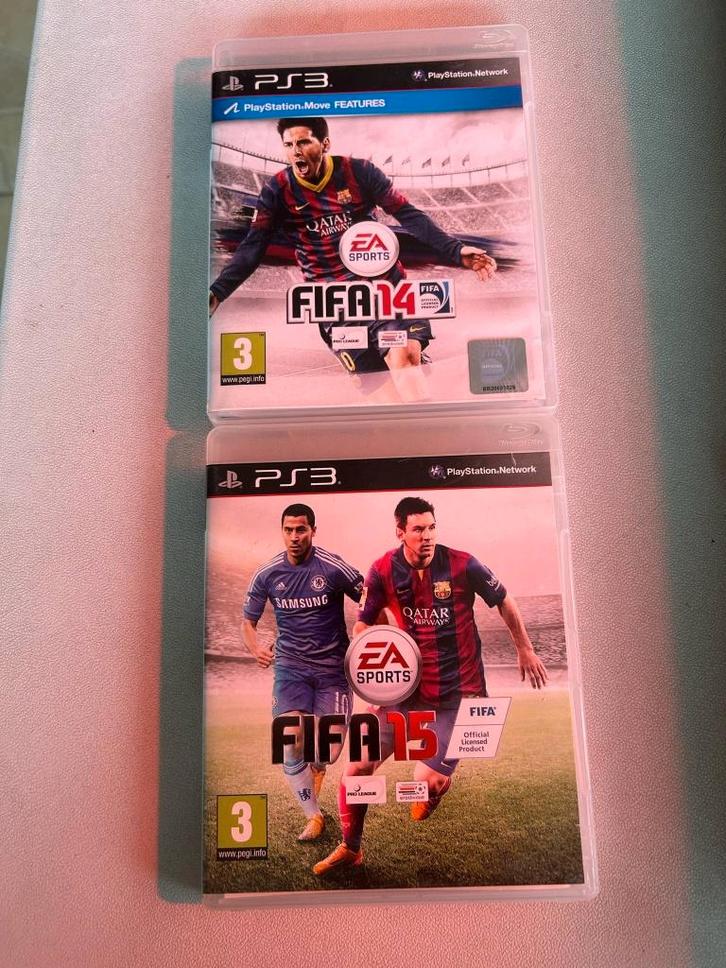 Jeux PS3 : Fifa 14 & Fifa 15, Consoles de jeu & Jeux vidéo, Jeux | Sony PlayStation 3, Comme neuf, Sport, 2 joueurs, À partir de 3 ans