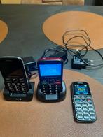 3x senioren gsm’s(waaronder één nieuwe ), Telecommunicatie, Ophalen, Zo goed als nieuw