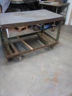 werktafel met pvc blad, Ophalen, Gebruikt, 70 tot 120 cm