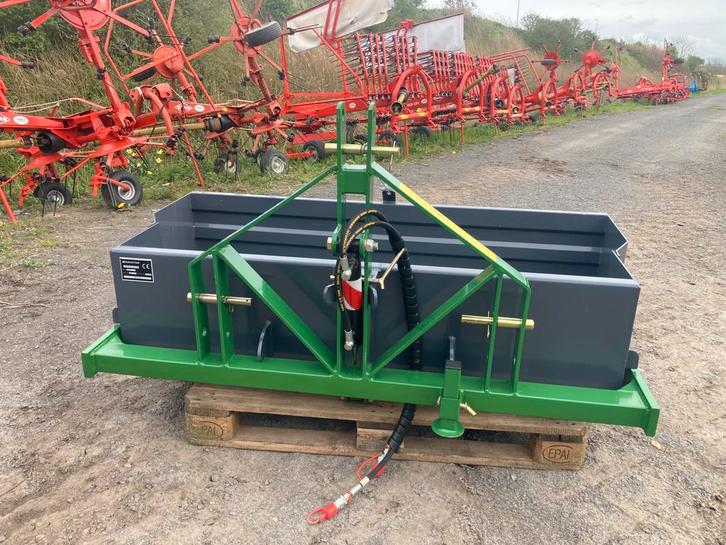 Grondbak 160 hydraulisch met klep kraffter, Dieren en Toebehoren, Stalling en Weidegang, Weidegang, Accessoires, 4 paarden of pony's of meer