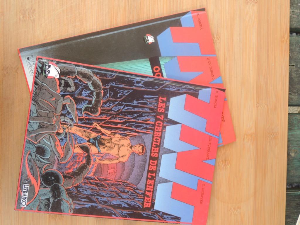 2 BD TNT EO 1989 TUBE ZIE FOTO'S, Boeken, Stripverhalen, Zo goed als nieuw, Complete serie of reeks, Ophalen of Verzenden