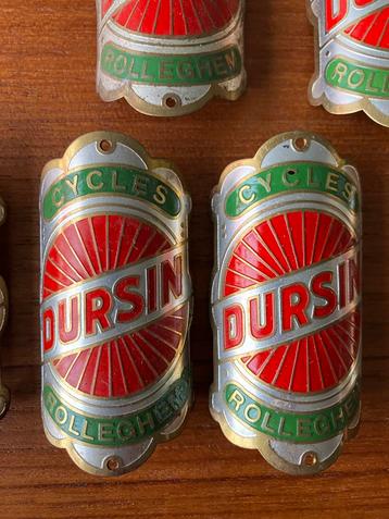Vintage fietsplaatje Cycles Dursin Rolleghem verzamelobject beschikbaar voor biedingen